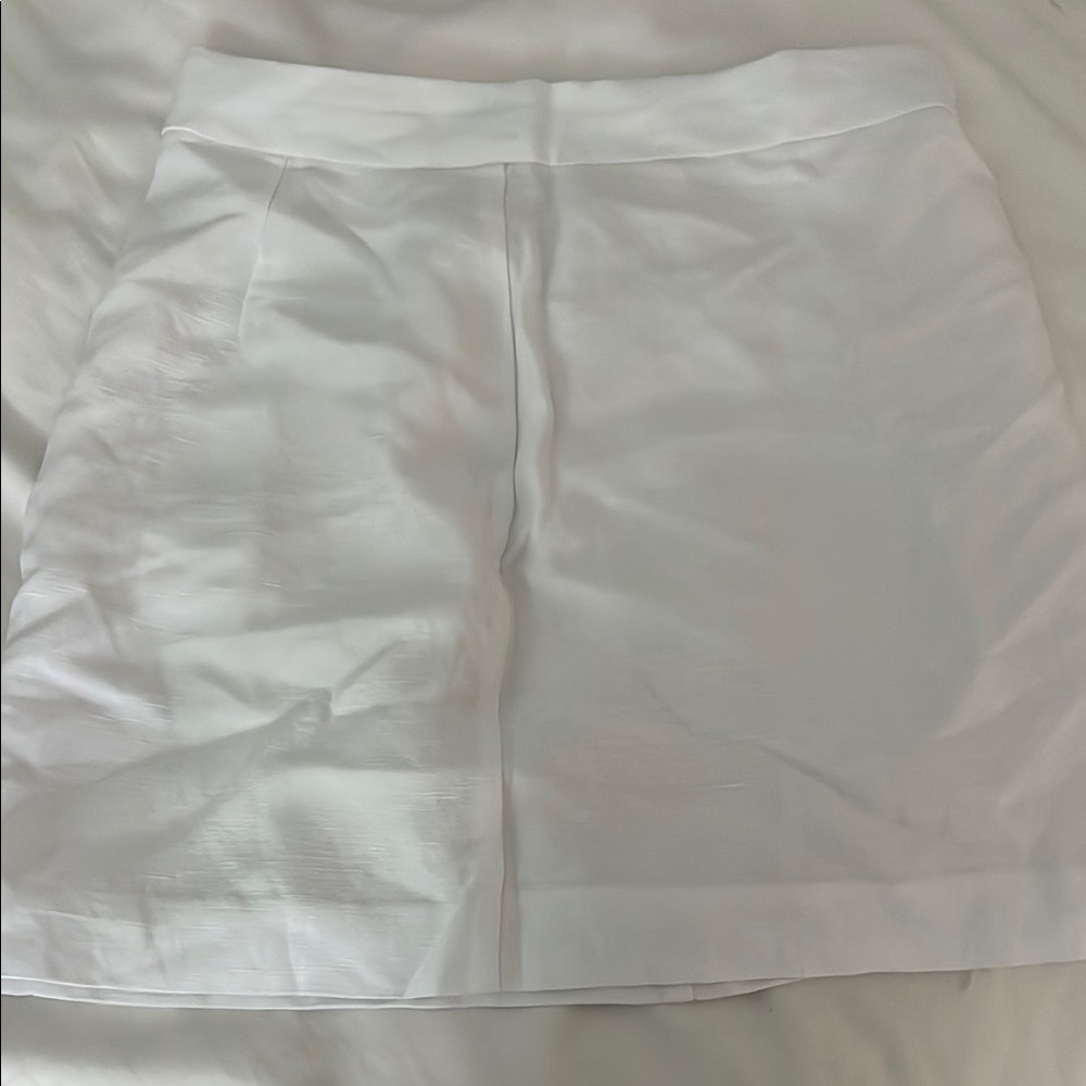 Wilfred White Linen Mini Skirt